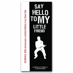 Scarface Man - 40 aniversario de la película coloreado 4 oz Plata