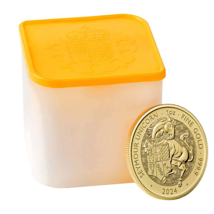The Royal Tudor Beasts: The Seymour Unicorn 1 oz Gold 2024