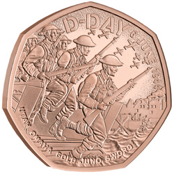 D-Day 50p arany 2024 Proof
