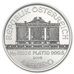 Wiedeński Filharmonik 1/25 uncji Platyny 2019