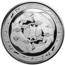 Fiji: Koi Fish 1 oz Silber 2023 Prooflike