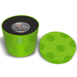 Niue: Cuentos de Hadas - La Princesa y el Guisante kolorowana $1 Srebro 2021 Alto Relieve Moneda Antigua