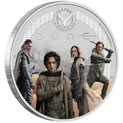 Srebrna Moneta Dune - House Atreides kolorowana 1/2 uncji Srebra 2026 Proof