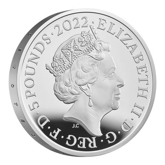 The Queen's Reign Honours and Investitures 5 £ argint 2022 Proof