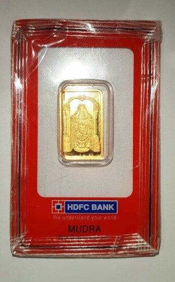10 gram Goldbarren Pamp Mudra Beschädigte CertiPack