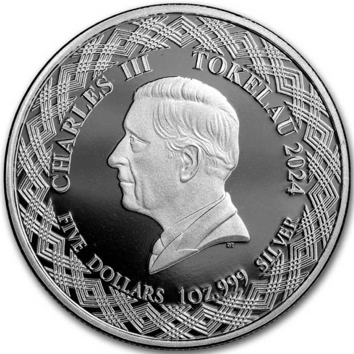 Tokelau: Longfin Bannerfish 1 oz Silber 2024