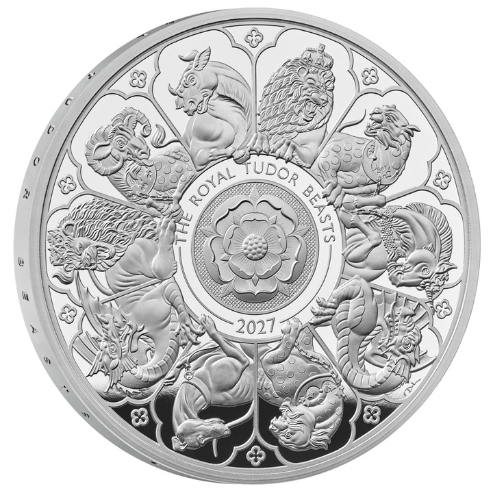 Moneda de Plata The Royal Tudor Beasts: The Completer 1 onza Plata 2027 Proof