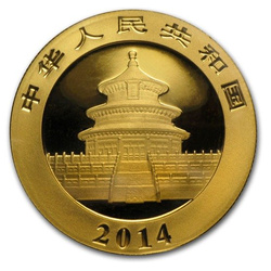 China Panda 1/2 oz Gold 2014