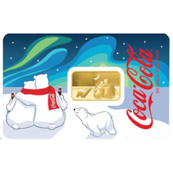 Pamp Gold Bar: Coca Cola - Polar Bears 5 grams Gold 2026
