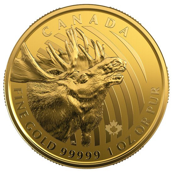 Złota Moneta Zew natury: Złoty Łoś 1 uncja Złota 2019