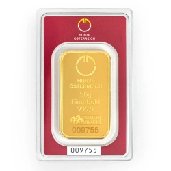 Złota sztabka 50g złota Austrian Mint