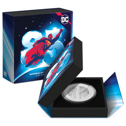 Niue : DC Comics - Superman 85e anniversaire de la bande dessinée 3 onces d'argent 2023 Proof