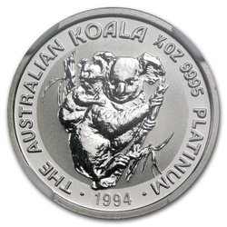 Koala 1/4 oz Platin 1944