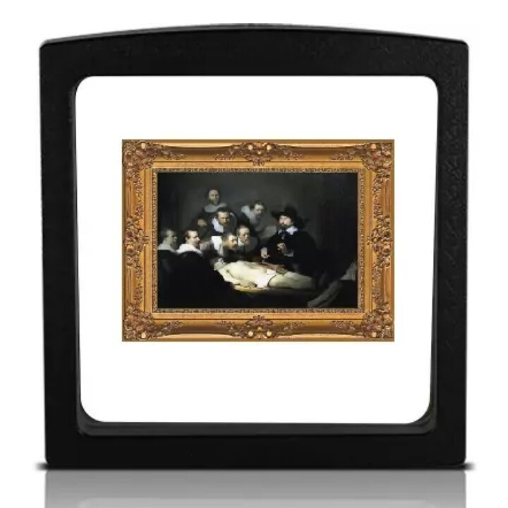 Kamerun: Rembrandt – Dr. Tulp anatómiai órája színes, 500 CFA frank ezüst 2019