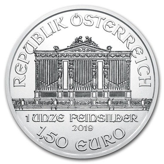 Wiedeński Filharmonik 1 uncja Srebra 2019 PAKIET 20 SZTUK