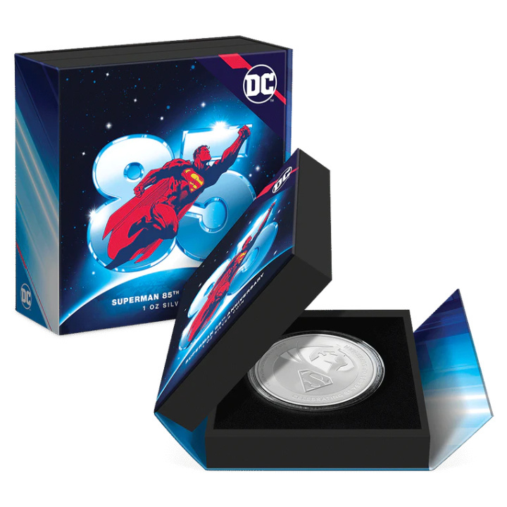 Niue: DC Comics - Superman 85th Anniversary 1 oz Silber 2023 Proof
