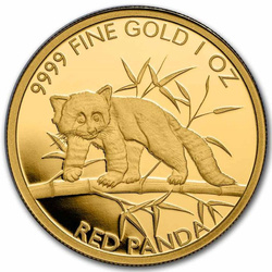 Czad: Red Panda 1 oz Gold 2023 Coin