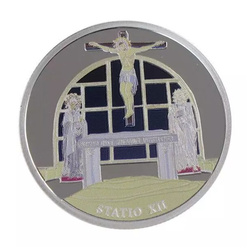Série de 14 pièces : Via Dolorosa colorée 14 x 1 once d'argent 2016 Prooflike