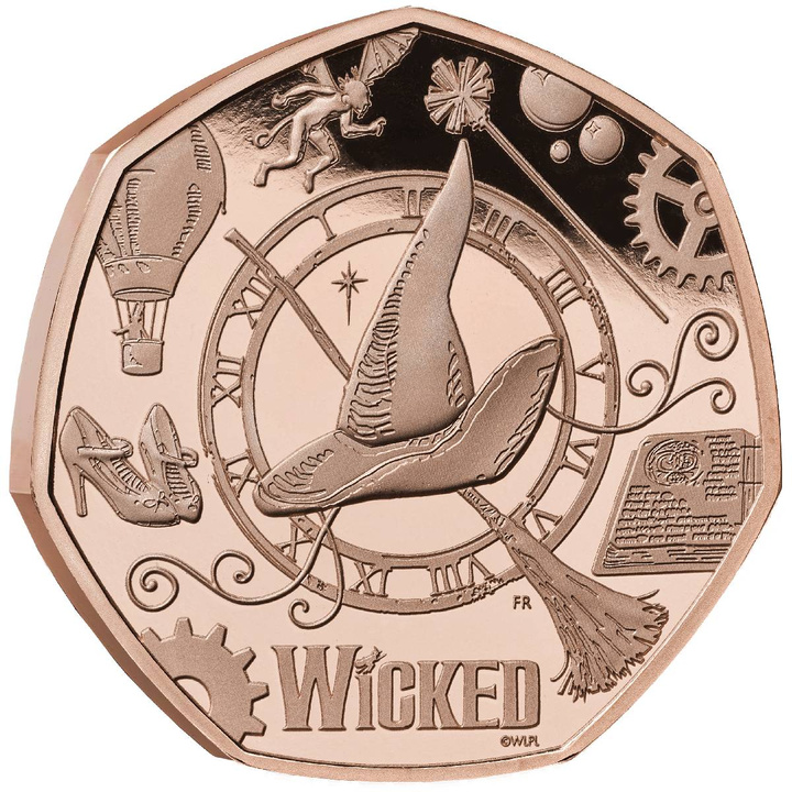 Wicked 50p Gold 2026 Proof