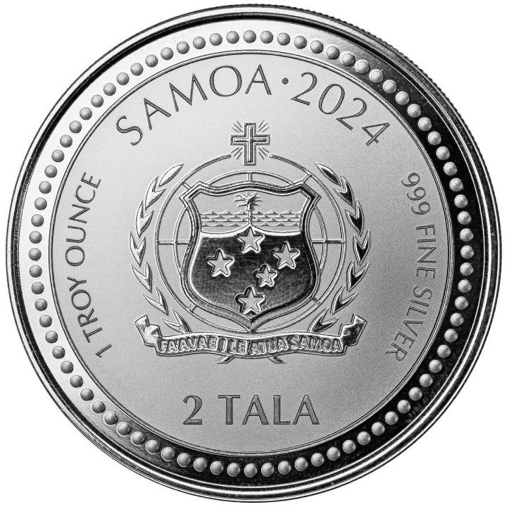 Samoa: Saint George & The Dragon 1 uncja Srebra 2024 Prooflike