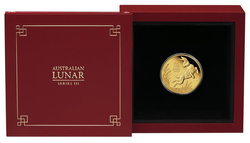 Perth Mint: Lunar III - A Nyúl éve 1/4 oz Arany 2023 Proof