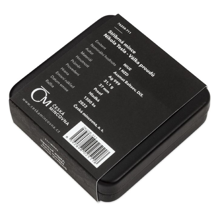 Niue: Nikola Tesla - War of the Currents $1 Silver 2023 Proof