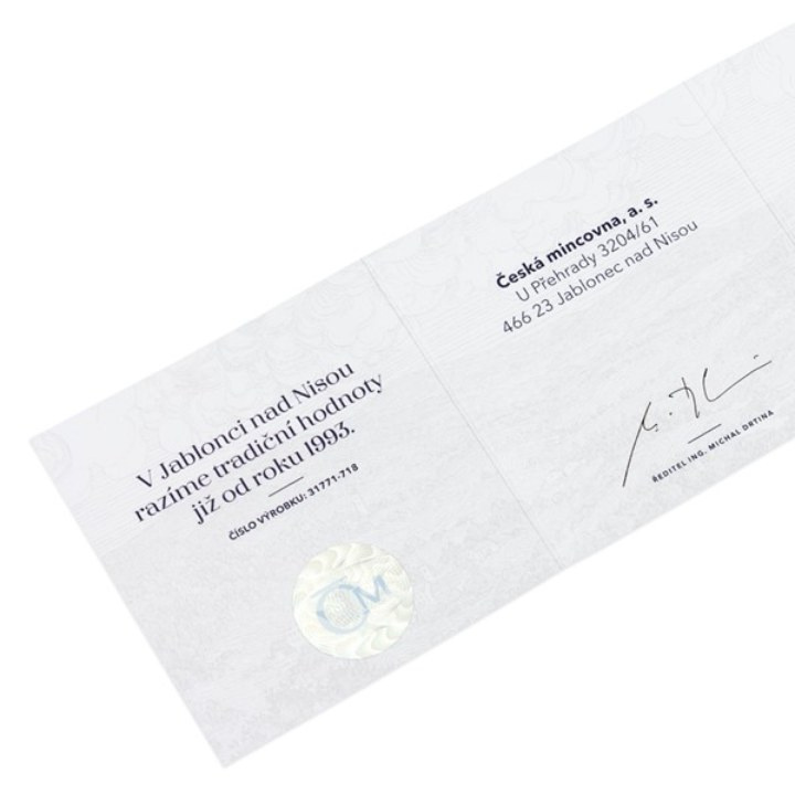 Mandala Change kolorowana Srebro 2022 Proof