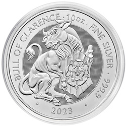 The Royal Tudor Beasts: The Bull of Clarence 10 uncji Srebra 2023