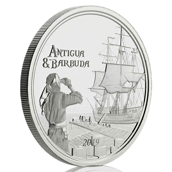 Antigua & Barbuda: Rum Runner 1 oz Silber 2019