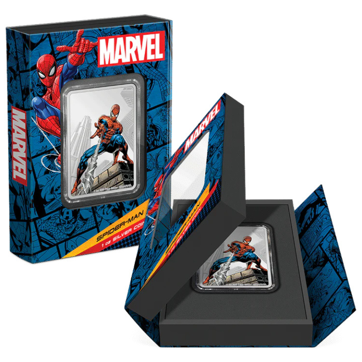 Niue: Marvel - Spider-Man kolorowany 1 uncja Srebra 2023 Proof