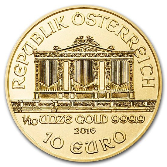 Wiedeński Filharmonik 1/10 uncji Złota 2016