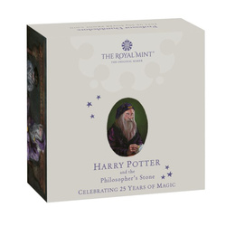 Harry Potter: Albus Dumbledore színezett 50 penny ezüst 2023 proof