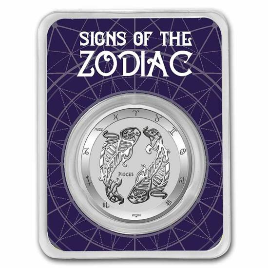 Tokelau: Zodiac Series - Pisces 1 oz Silver 2022 Slab