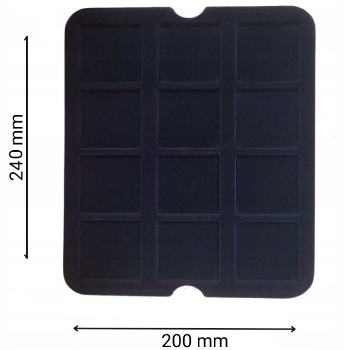 Leuchtturm - Mazzola tray for 12 Quadrum Coin capsules (blue)