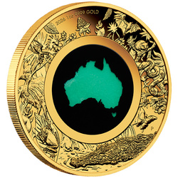 Gold Coin Great Southern Land 1 oz Gold 2026 Chrysoprase Proof
