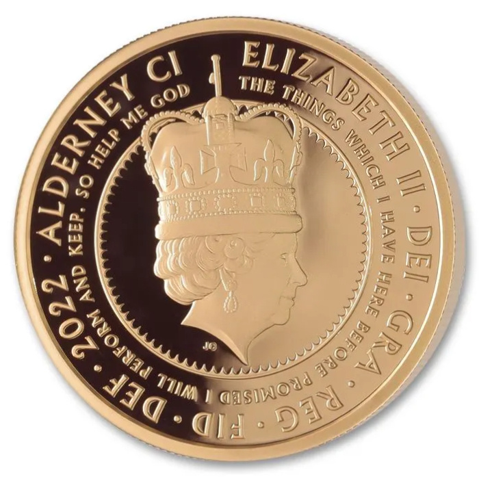 Queen Elizabeth II Platinum Jubilee 1 uncja Złota 2022 Proof NGC First Day of Issue PF70 Ultra Cameo