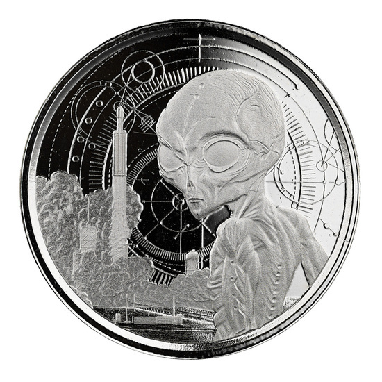 Set of Ghana Alien 4 x 1/2 oz Silber 2021