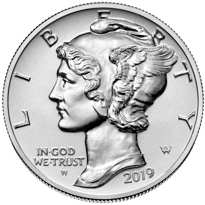 Amerykański Orzeł 1 uncja Palladu 2019 NGC High Relief Reverse Proof PF69 Early Releases