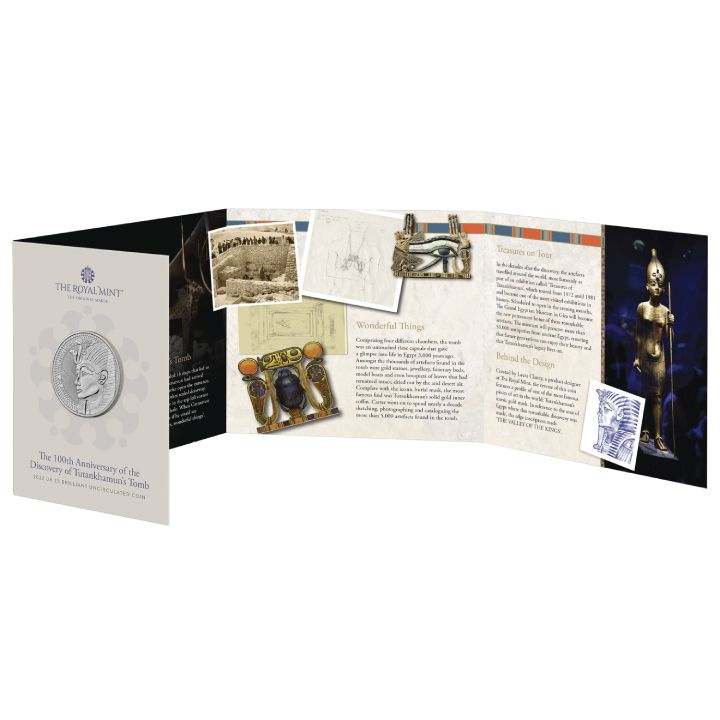 Tutankhamun Discovery 100. rocznica £5 Miedzionikiel 2022