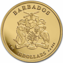 Barbados: Caribbean - Octopus 1 oz Gold 2023