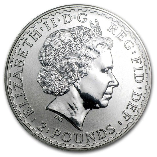 Britannia 1 uncja Srebra 2002