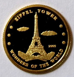 Eiffel Tower 1g Gold 2009 Proof
