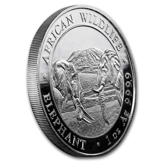 African Wildlife: Somalia Elephant 1 oz Silber 2020
