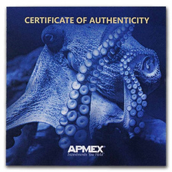 Barbados: Ośmiornica 1 uncja Złota 2022