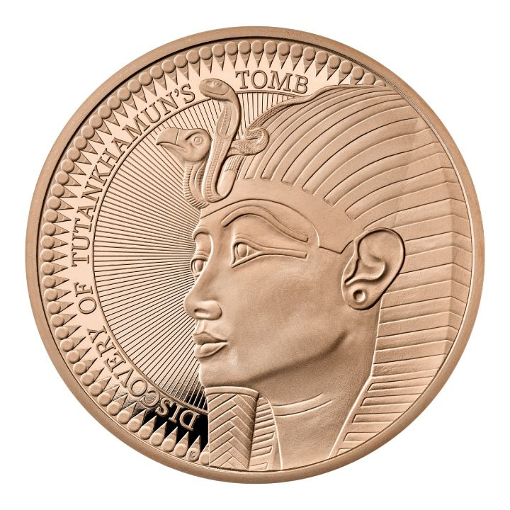 Tutankhamun Discovery 100. výročí £5 zlato 2022 Proof