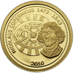 Nicolás Copérnico 0.5 g Oro 2010 Proof