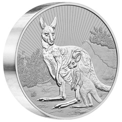 The Next Generation: Mother and Baby Kangaroo 10 oz Silber 2023 Piedfort