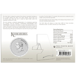 Kookaburra kolorowana 1 uncja Srebra 2025 (World Money Fair)