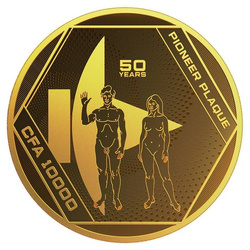 Chad Pioneer Plaque 1 oz Oro 2022 Prooflike