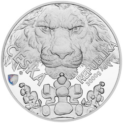 Niue: Czech Lion 3000 grams Silver 2023 Proof Hologram
